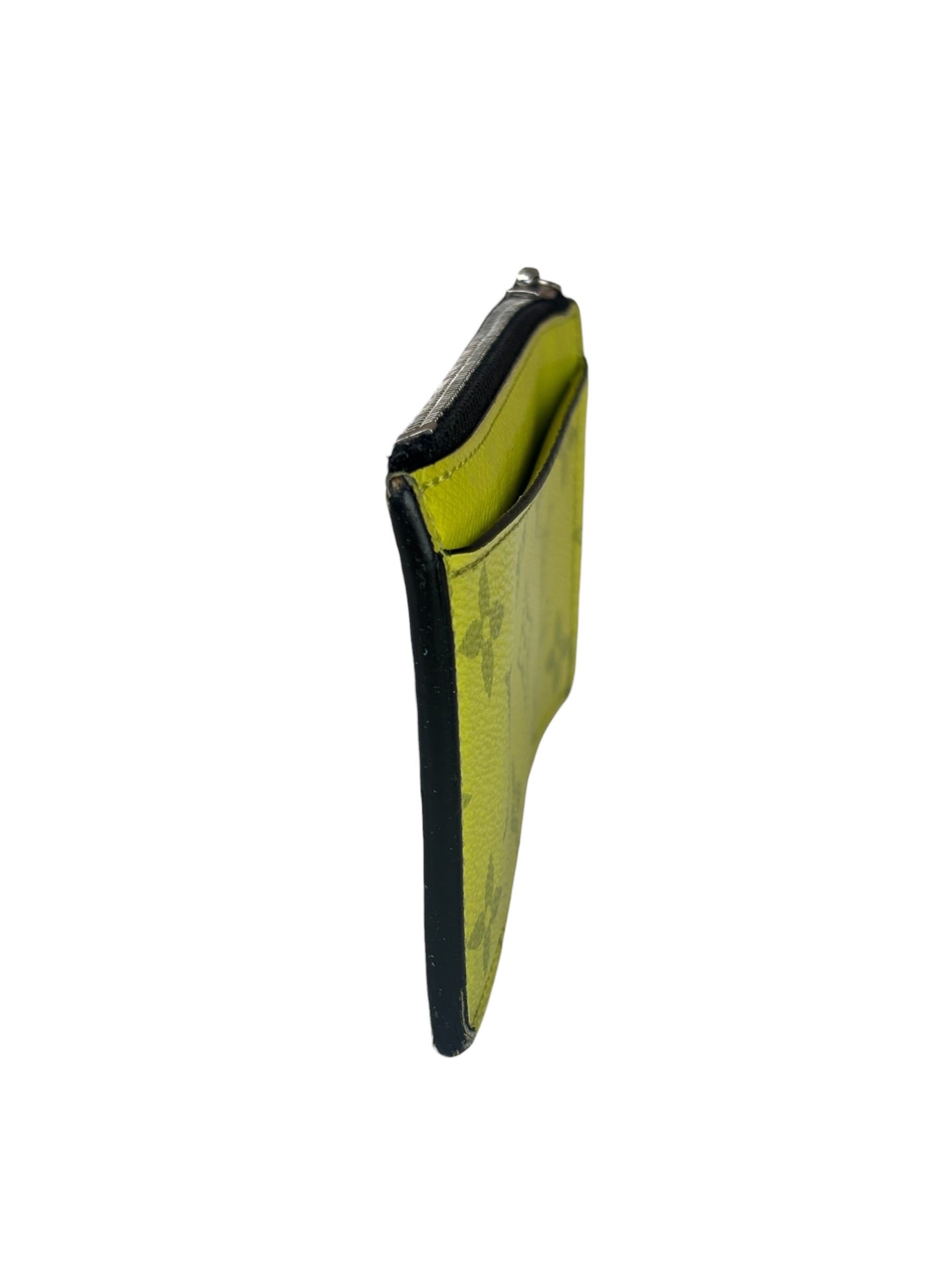 Louis Vuitton Neon Yellow Monogram Coin Card Holder