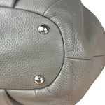 Prada Grey Vitello Daino Leather 2Way Handbag