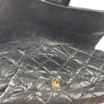 Chanel Black Caviar Quilted Coco Pleats Flap Two-Way Bag 2012