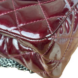 Chanel Burgundy Quilted Patent Leather 2.55 Reissue 227 Large Double Flap Bag 2011