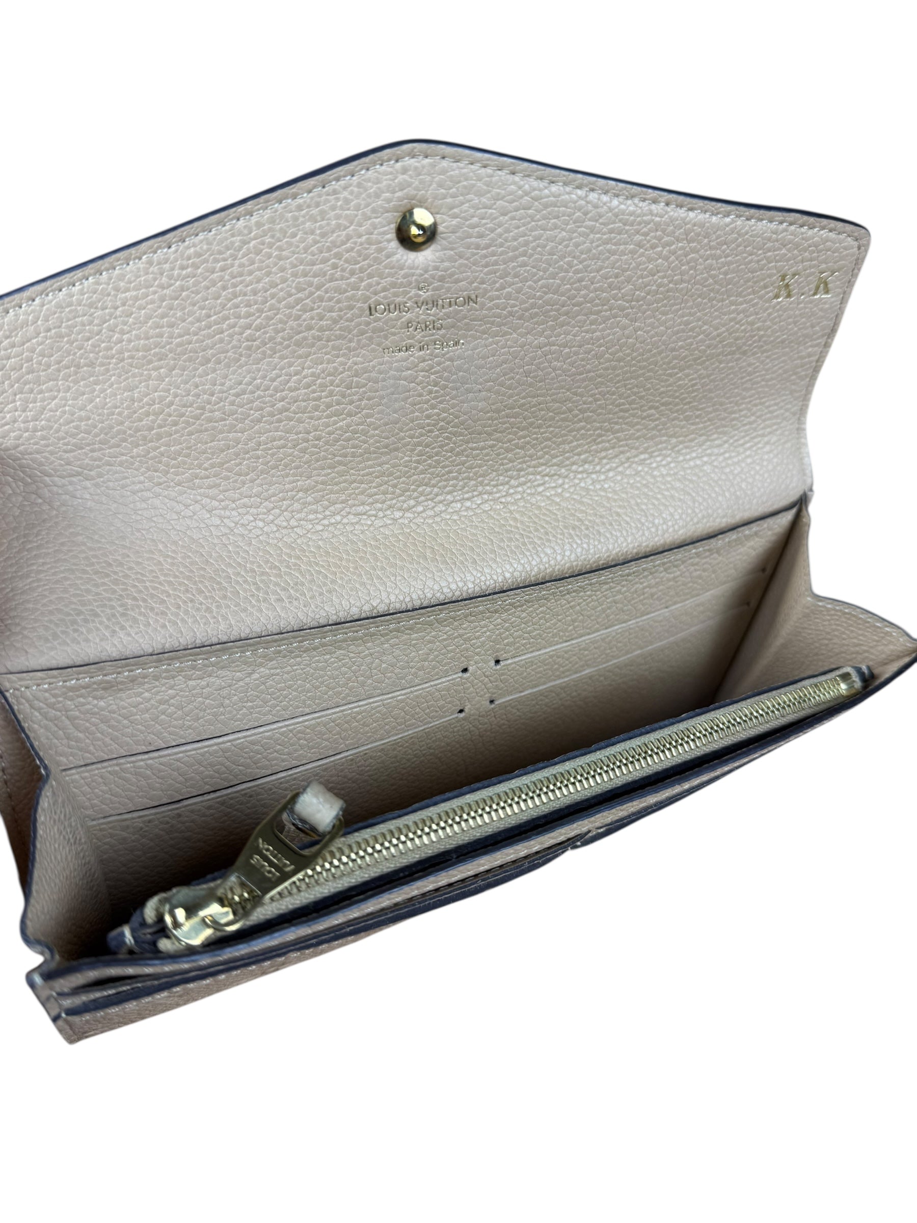 Louis Vuitton Empreinte Leather Beige Sarah Wallet