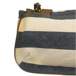 Burberrry Multicolor Leather Trim Striped Crossbody Bag