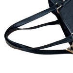 Gucci GG Vintage Black Canvas Shoulder Tote