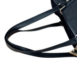 Gucci GG Vintage Black Canvas Shoulder Tote