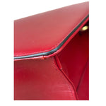 Gucci Red Leather GG Ring Shoulder Bag