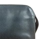 Prada Black Saffiano Bellhop Leather Travel Pouch