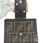 Fendi Vintage Zucca Canvas Compact Wallet
