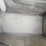 Celine Grey Pebbled Leather Luggage Micro Tote