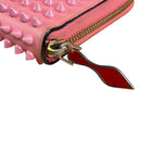 Christian Louboutin Panettone Bicolor Studded Long Zip Around Wallet