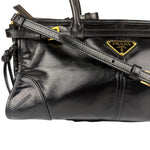 Prada Black Bonnie Calfskin Shoulder Bag