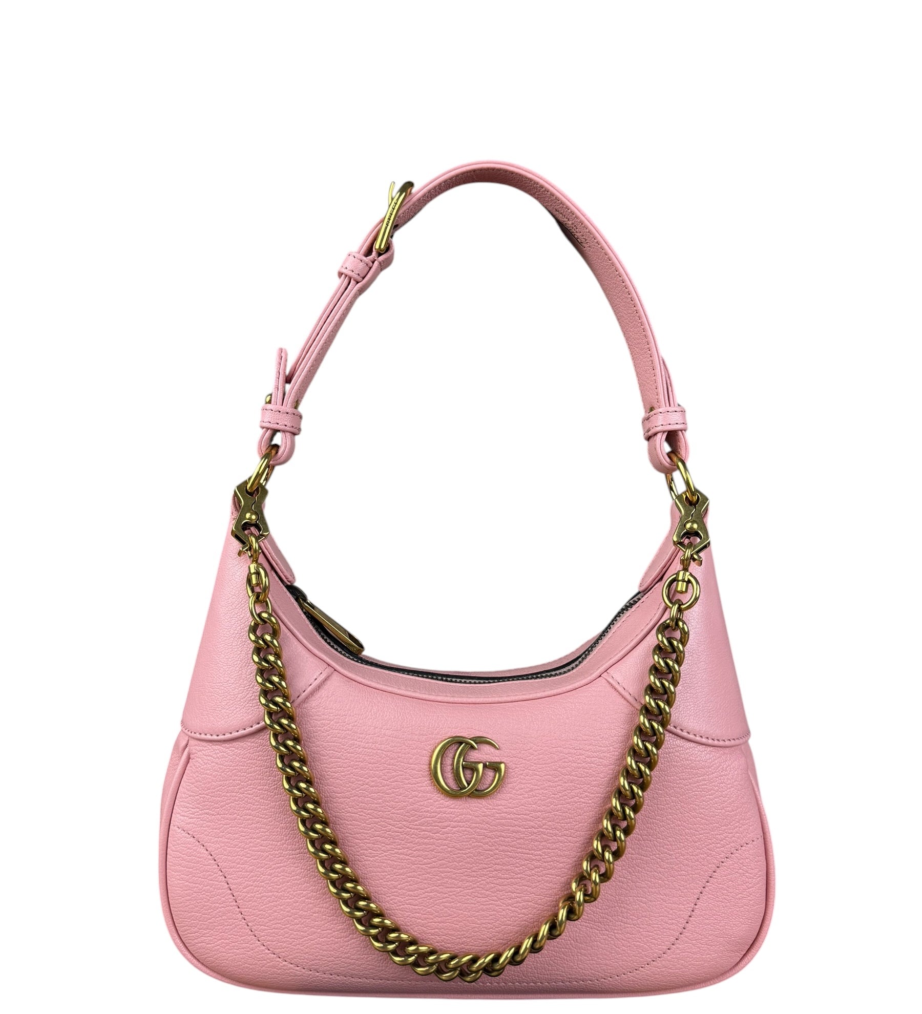 Gucci Pink Leather Aphrodite Shoulder Bag