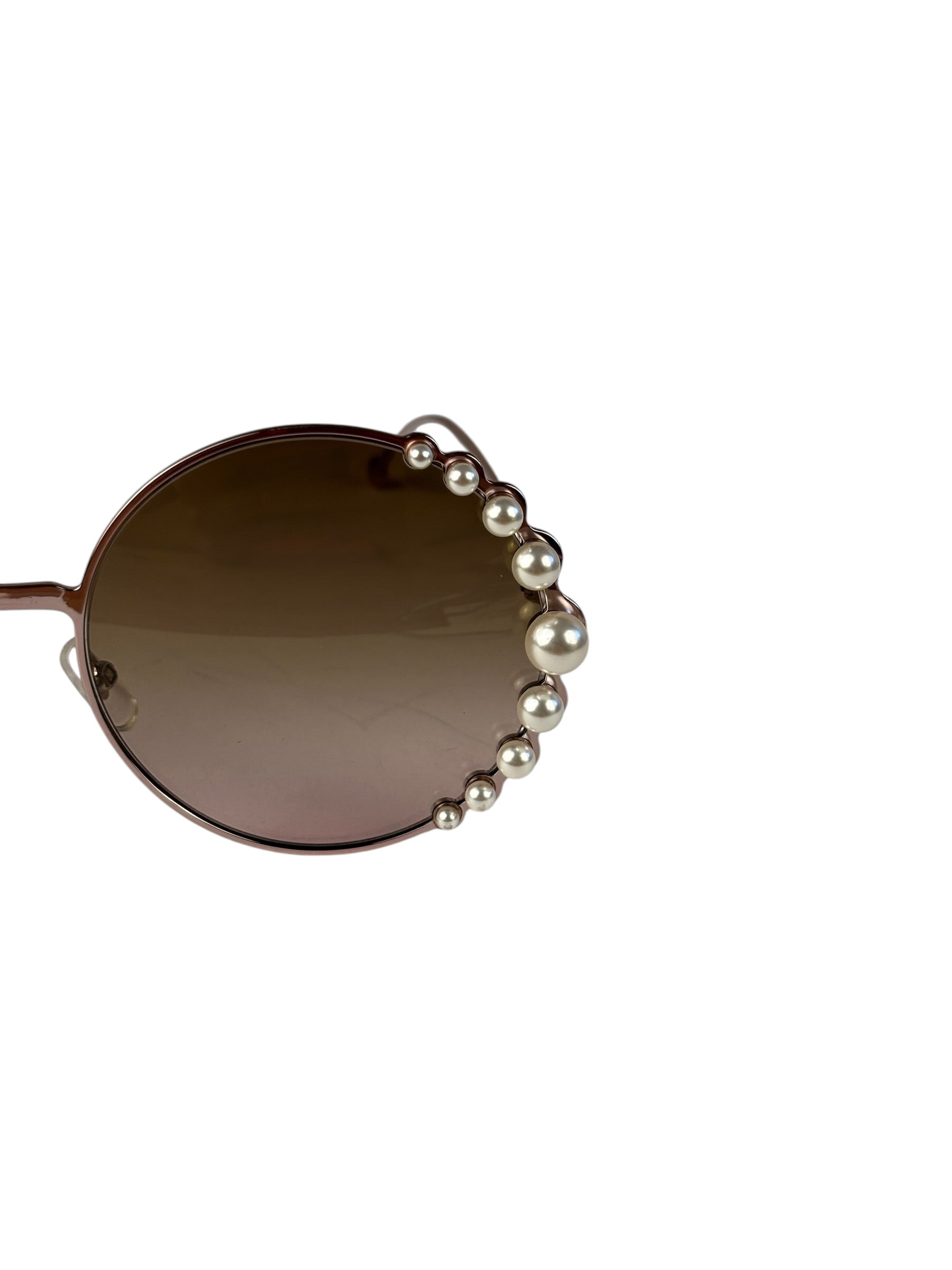 Fendi Pink Ribbons & Pearls FF 0295/S Round Sunglasses