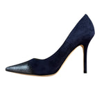 Jimmy Choo Romy Navy Blue Suede Pointed Toe Pumps