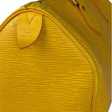 Louis Vuitton Yellow Epi Leather Speedy 25
