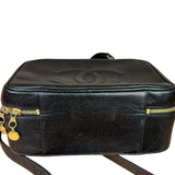 Chanel Black Caviar Leather Vanity 2Way Handbag '96-'97