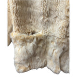 Language Vintage Rabbit Fur Coat