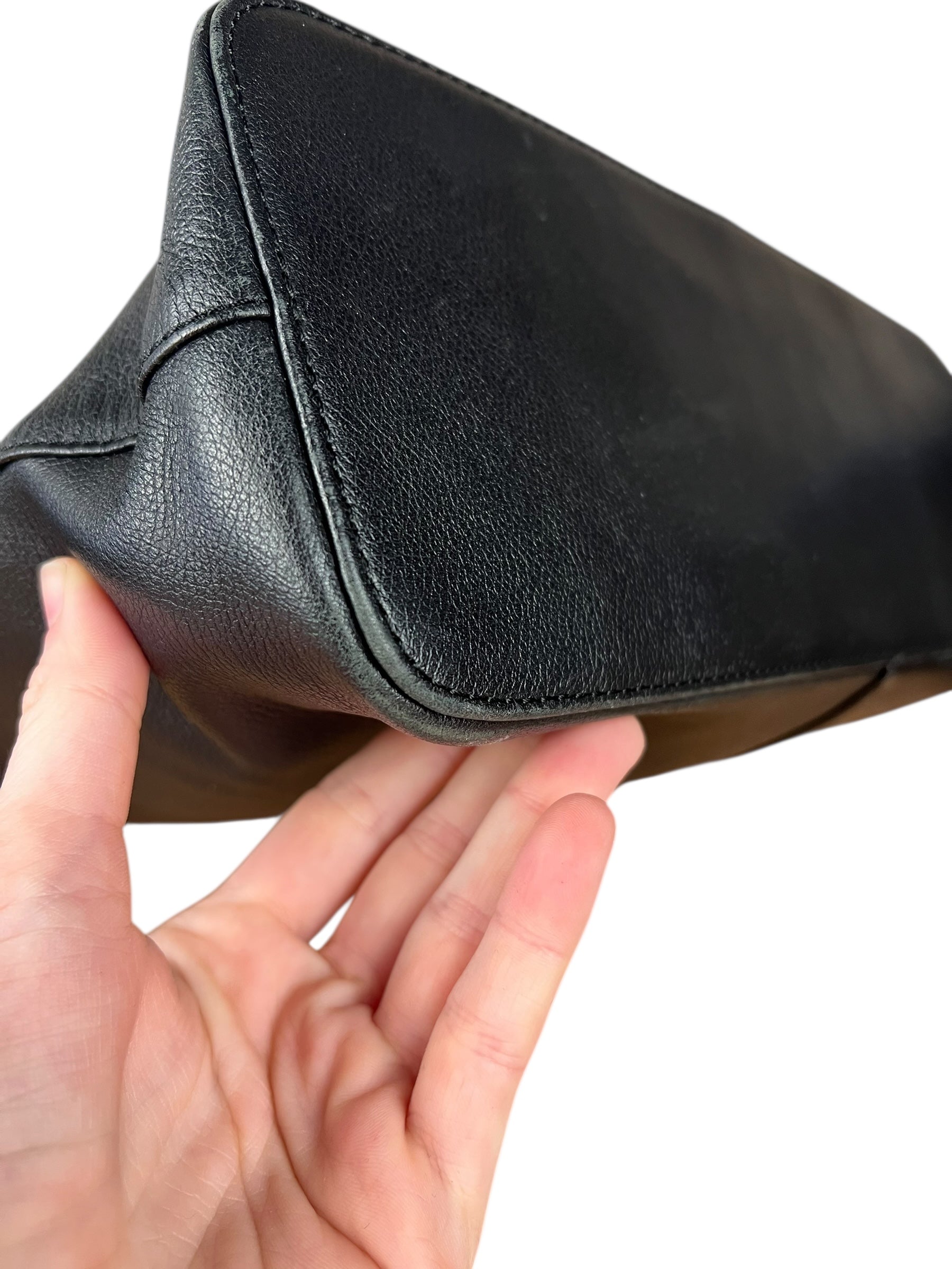 Burberry Black Leather Shoulder Tote