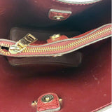 Coach Cream/Burgundy Small Town Bucket Bag