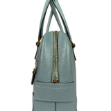 Gucci Blue Leather Micro GG Bowler Bag
