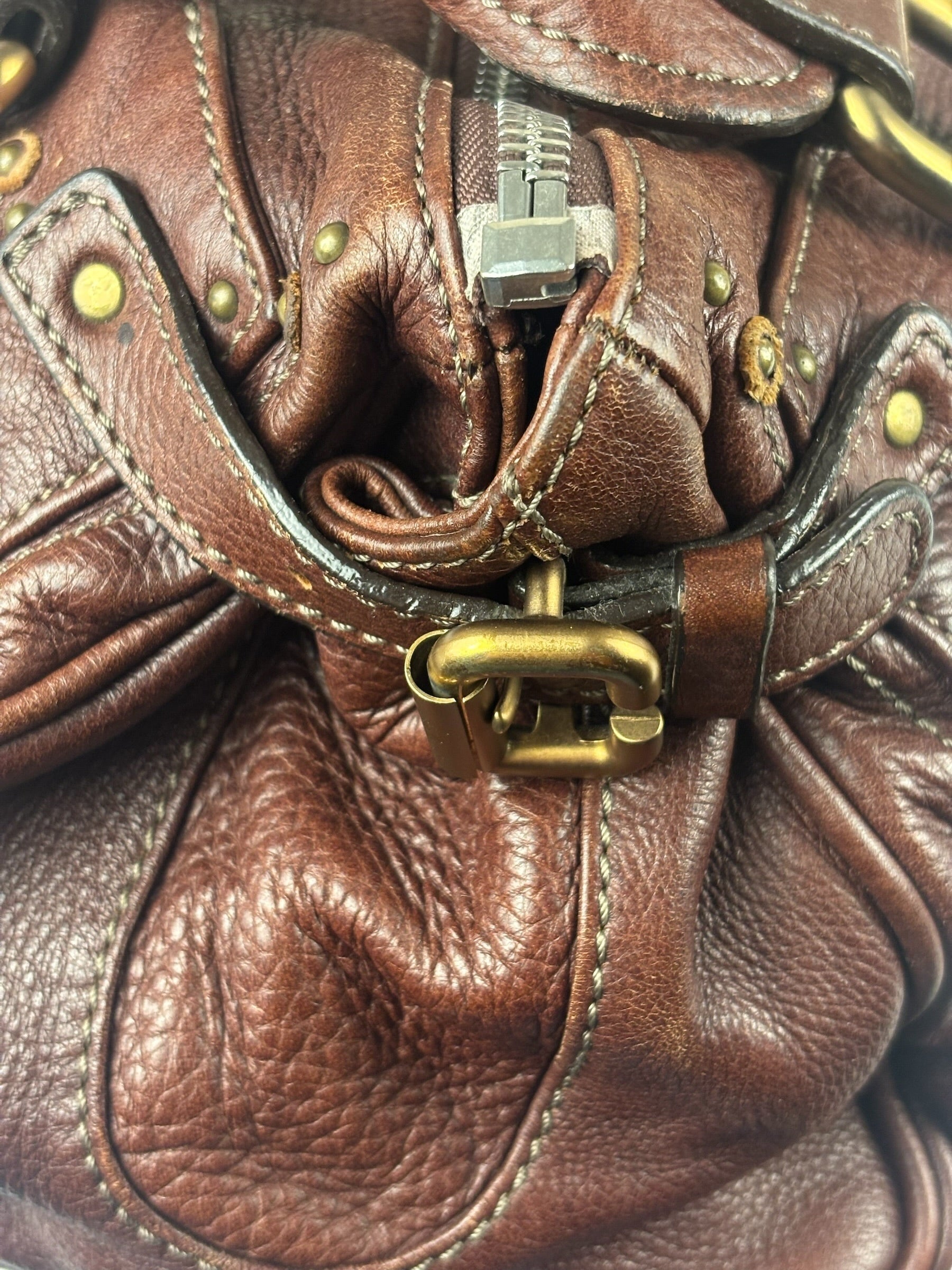 Chloe Paddington Brown Leather Handbag