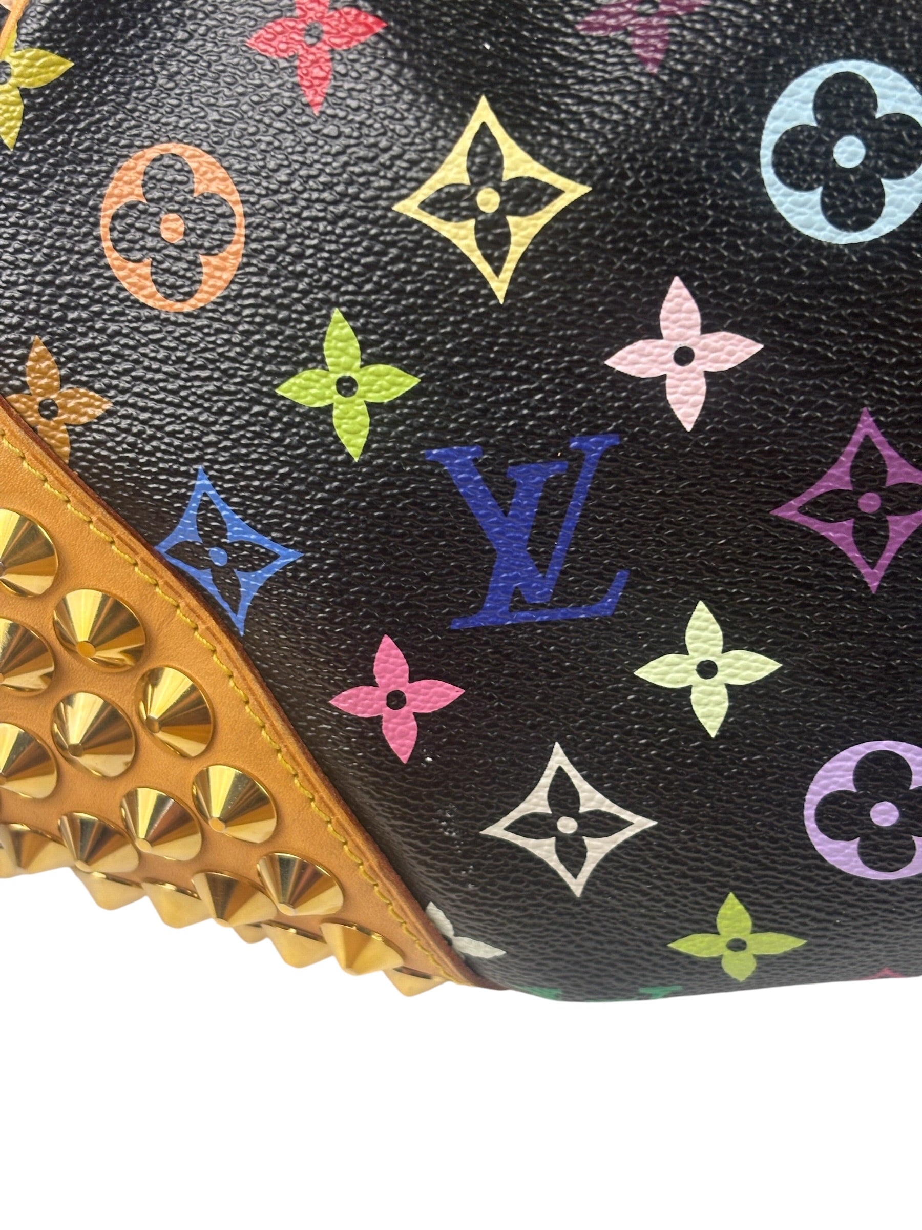 Louis Vuitton x Takashi Murukami Black Monogram Chrissie MM