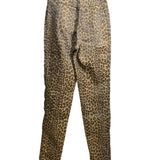 Fendi Vintage Leopard Print Straight Leg Jeans