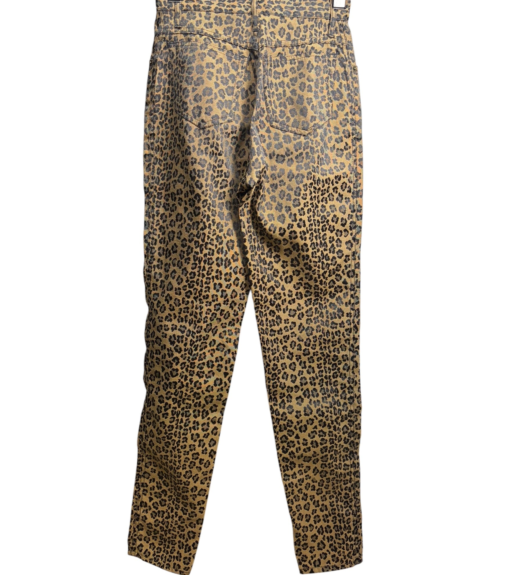 Fendi Vintage Leopard Print Straight Leg Jeans
