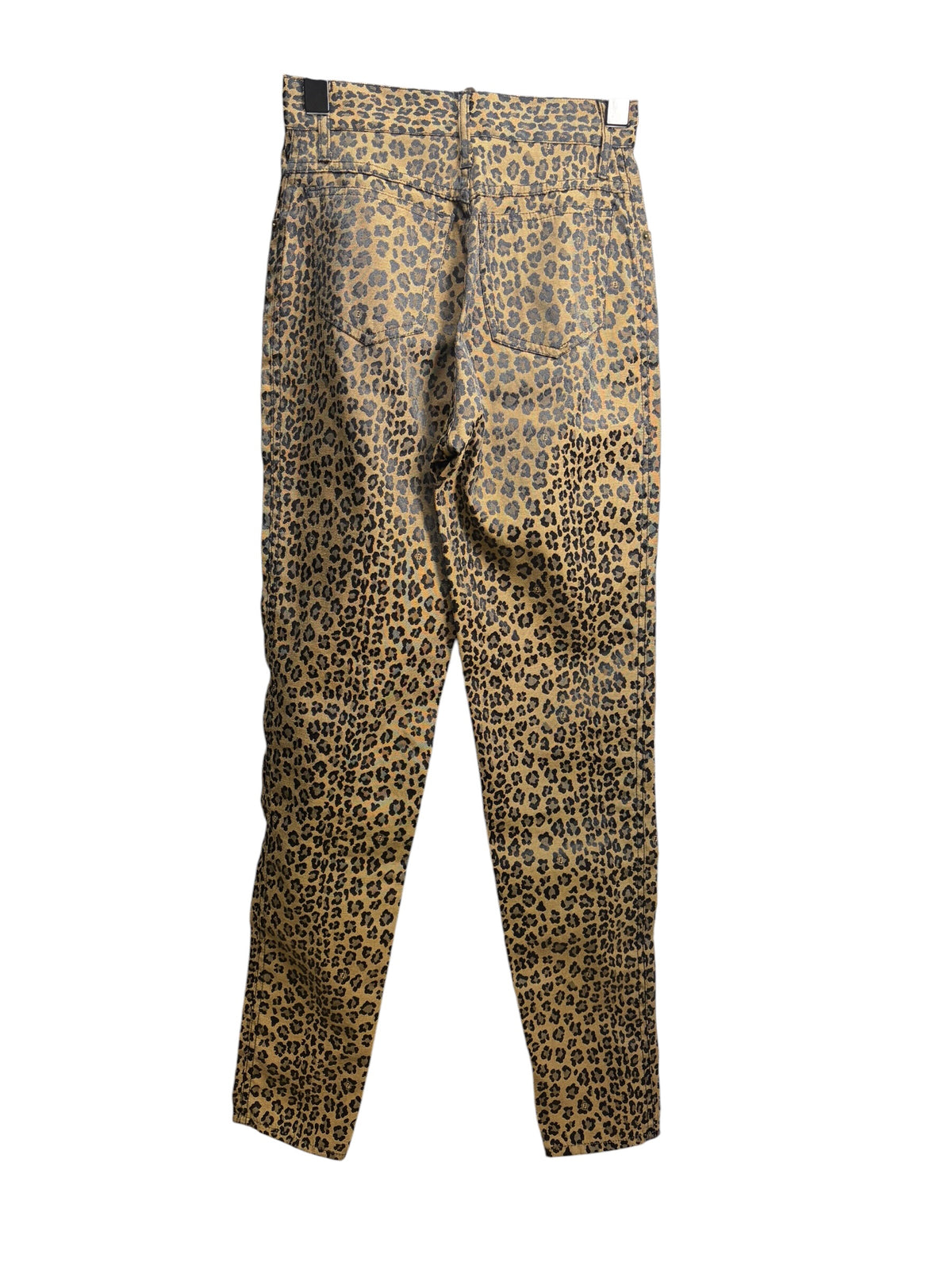 Fendi Vintage Leopard Print Straight Leg Jeans