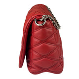 Louis Vuitton Red Lambskin GO-14 Malletage Shoulder Bag