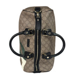 Gucci Beige Leather Gg Supreme Italian Flag Joy Boston Bag