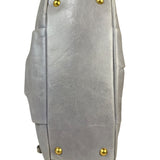 Miu Miu Vintage Pale Grey Vitello Leather Two-Way Bag