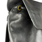 Coach black Leather Backpack
