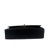 Chanel Black Quilted Leather Double Flap Small Bag