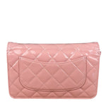 Chanel Pink Patent Quilted Wallet on Chain Bag 2012