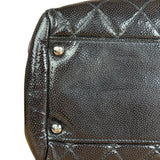 Chanel Black/Grey Textured Patent 2.55 Reissue Chain Tote