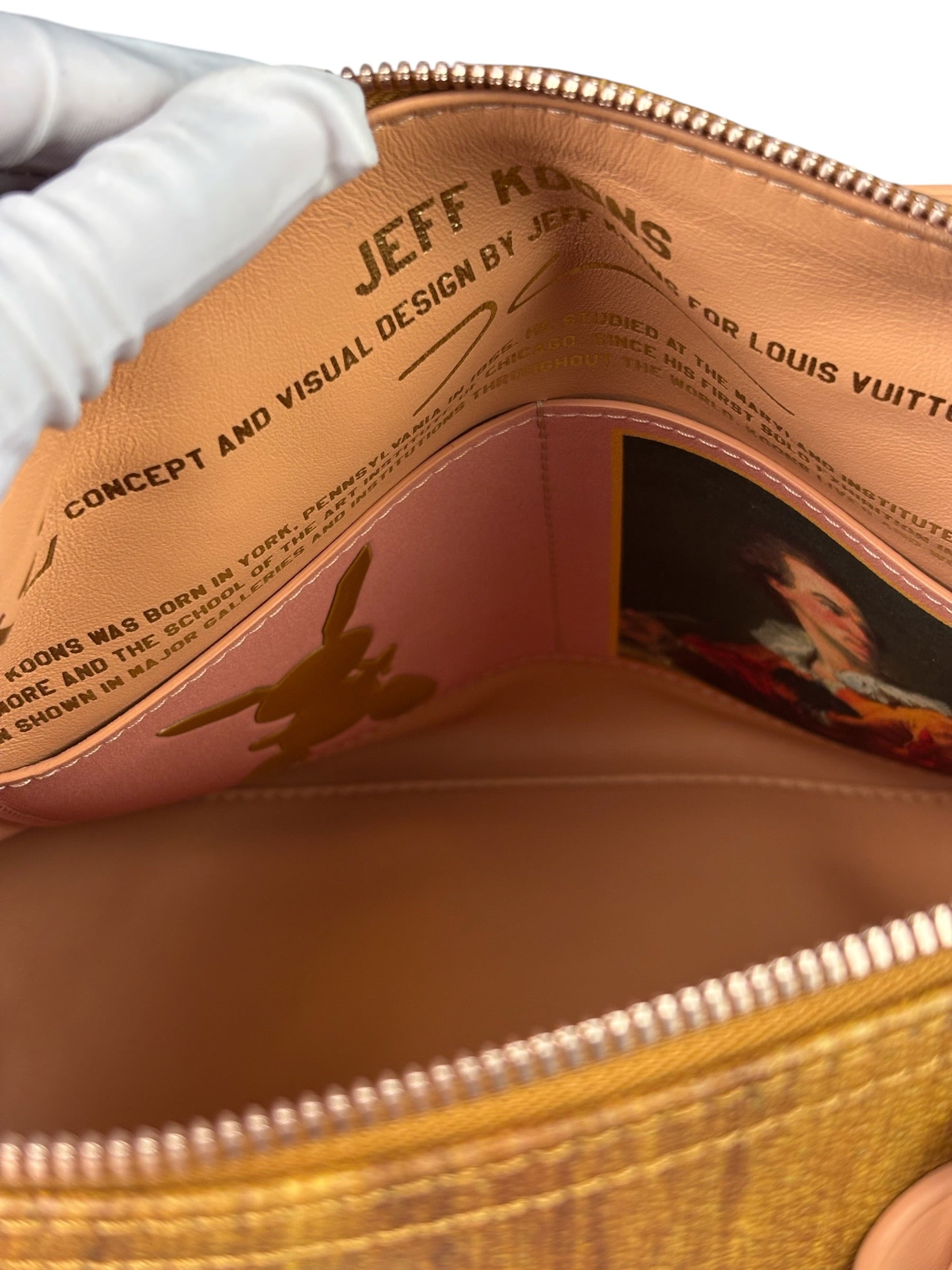 Louis Vuitton x Jeff Koons Master Faronard Peach Speedy 30