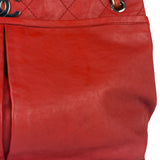 Chanel Red Quilted Leather Natural Beauty Chain Tote 2010