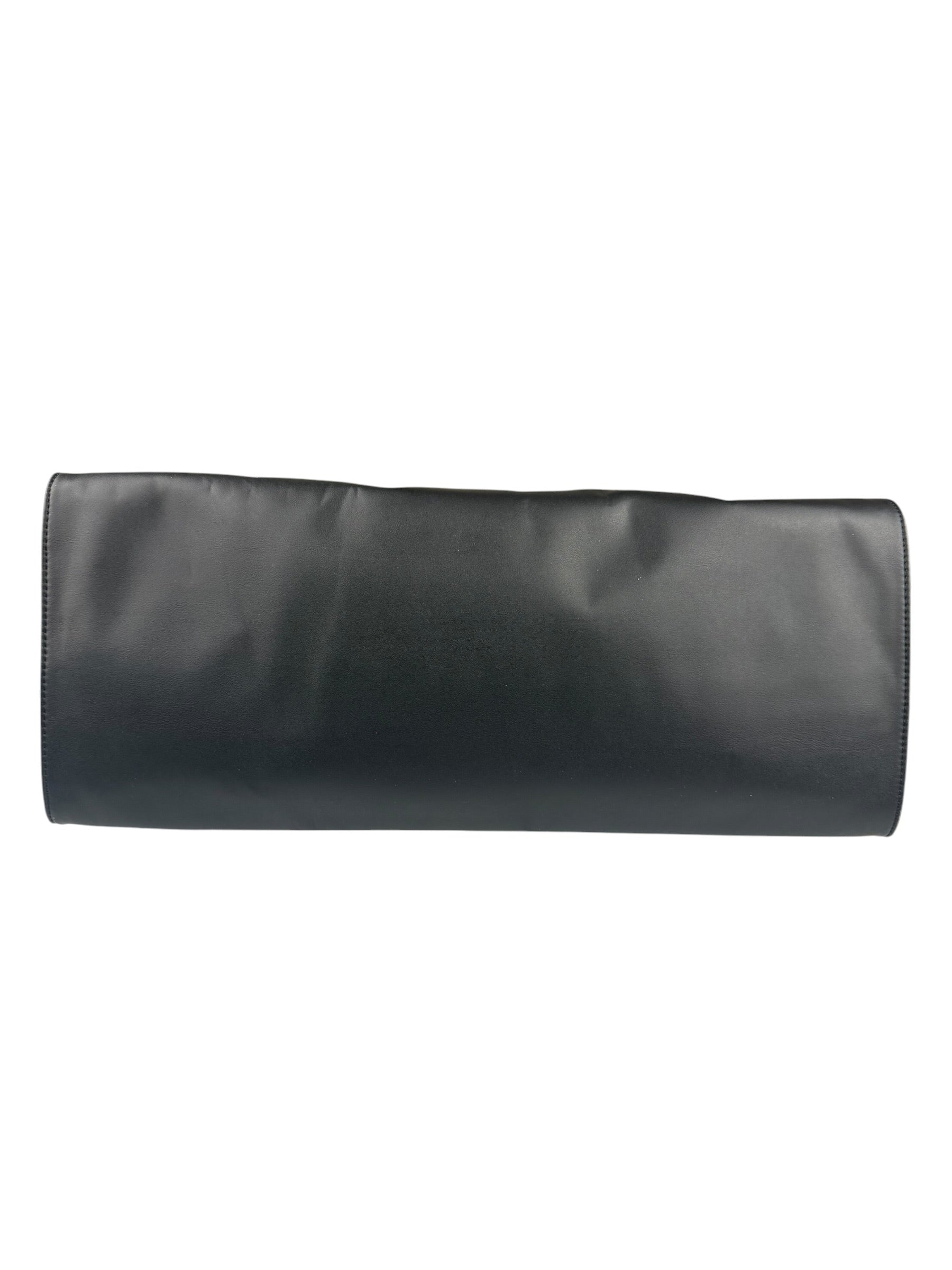 Telfar Black Leather Unisex Shopping Bag