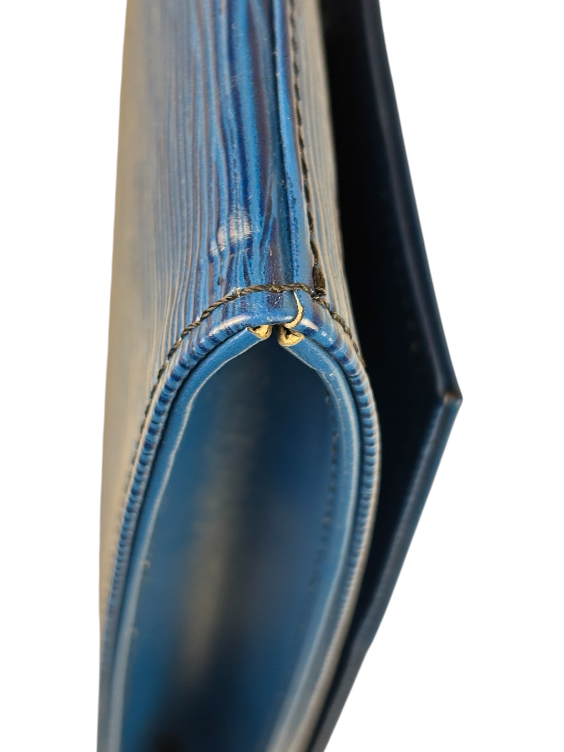 Louis Vuitton Blue Epi Jena Clutch