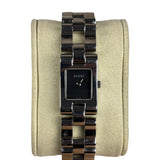 Gucci 2305L Black Dial Stainless Chain Band