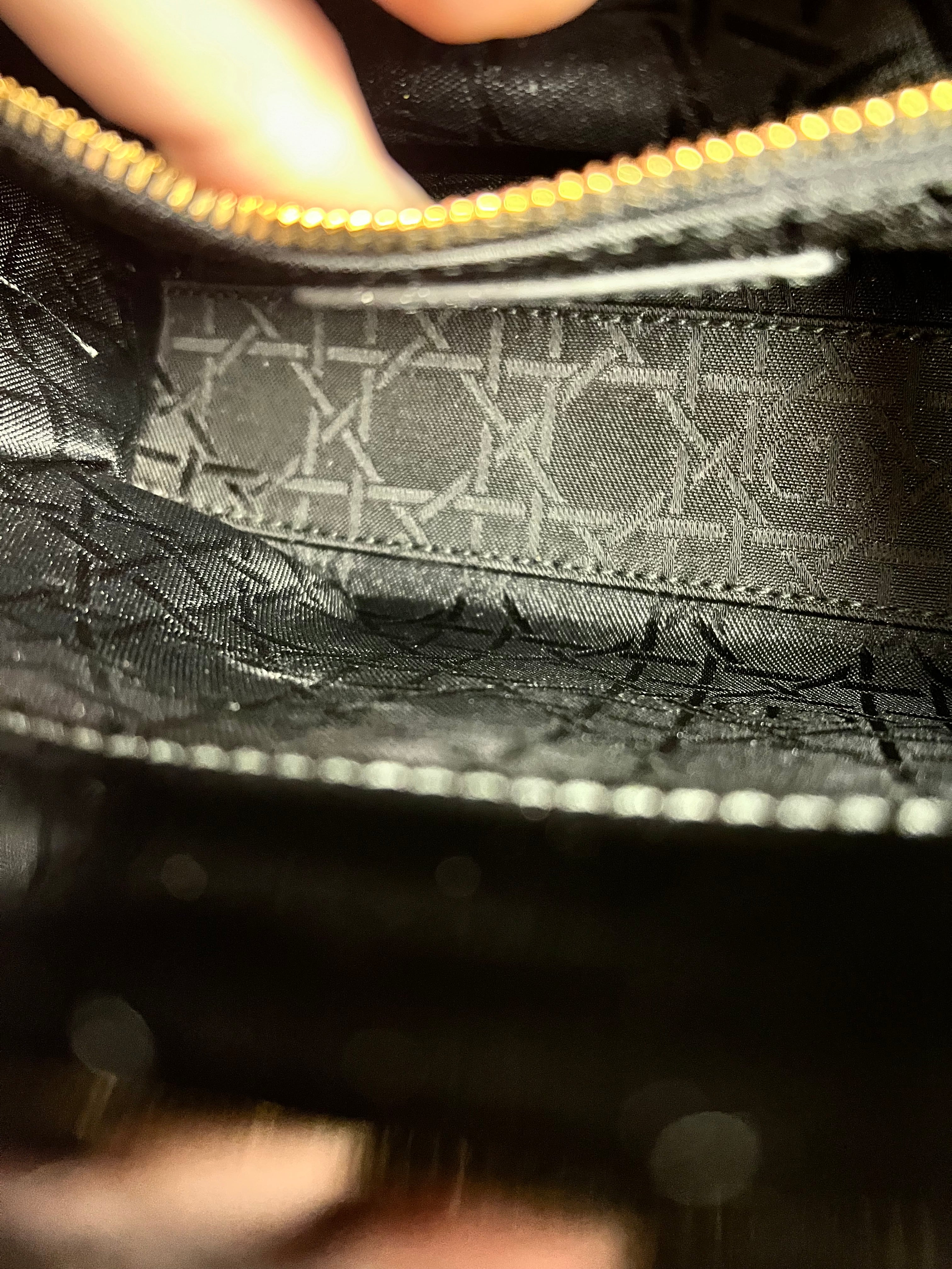 Dior Patent Cannage Mini Lady Dior Black