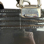 Chanel Black Patent Leather Boy Tote Two-Way Bag 2012