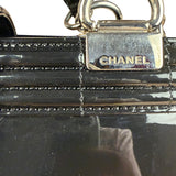 Chanel Black Patent Leather Boy Tote Two-Way Bag 2012