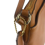 Coach Tan Brown Pebble Leather Crossbody Bag