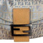 Fendi Vintage Blue Zucca Print Baguette