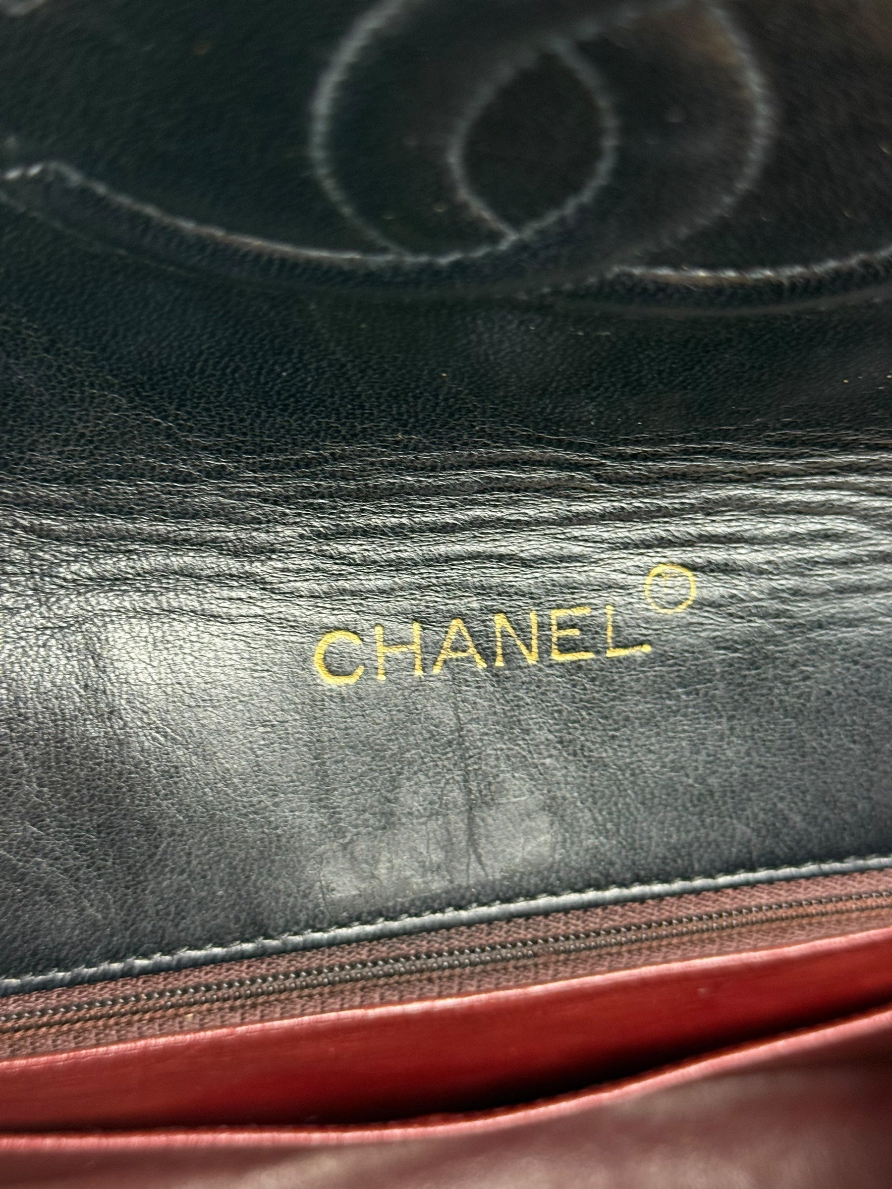 Chanel CC Black Classic Flap Bag 1988