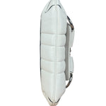 Gucci White Puffer Leather Horsebit Shoulder Bag