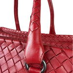 Bottega Veneta Red Intrecciato Montaigne Bag