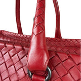 Bottega Veneta Red Intrecciato Montaigne Bag