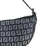 Fendi FF Black Canvas Boat Pochette